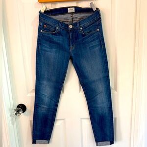 Sz 27 Hudson cropped Harkin style skinny jean